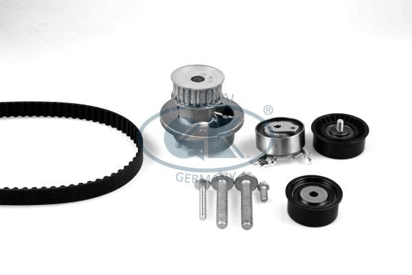 GK K980738A: Комплект ангренажен ремък с водна помпа брой зъби: 169, ширина: 20mm