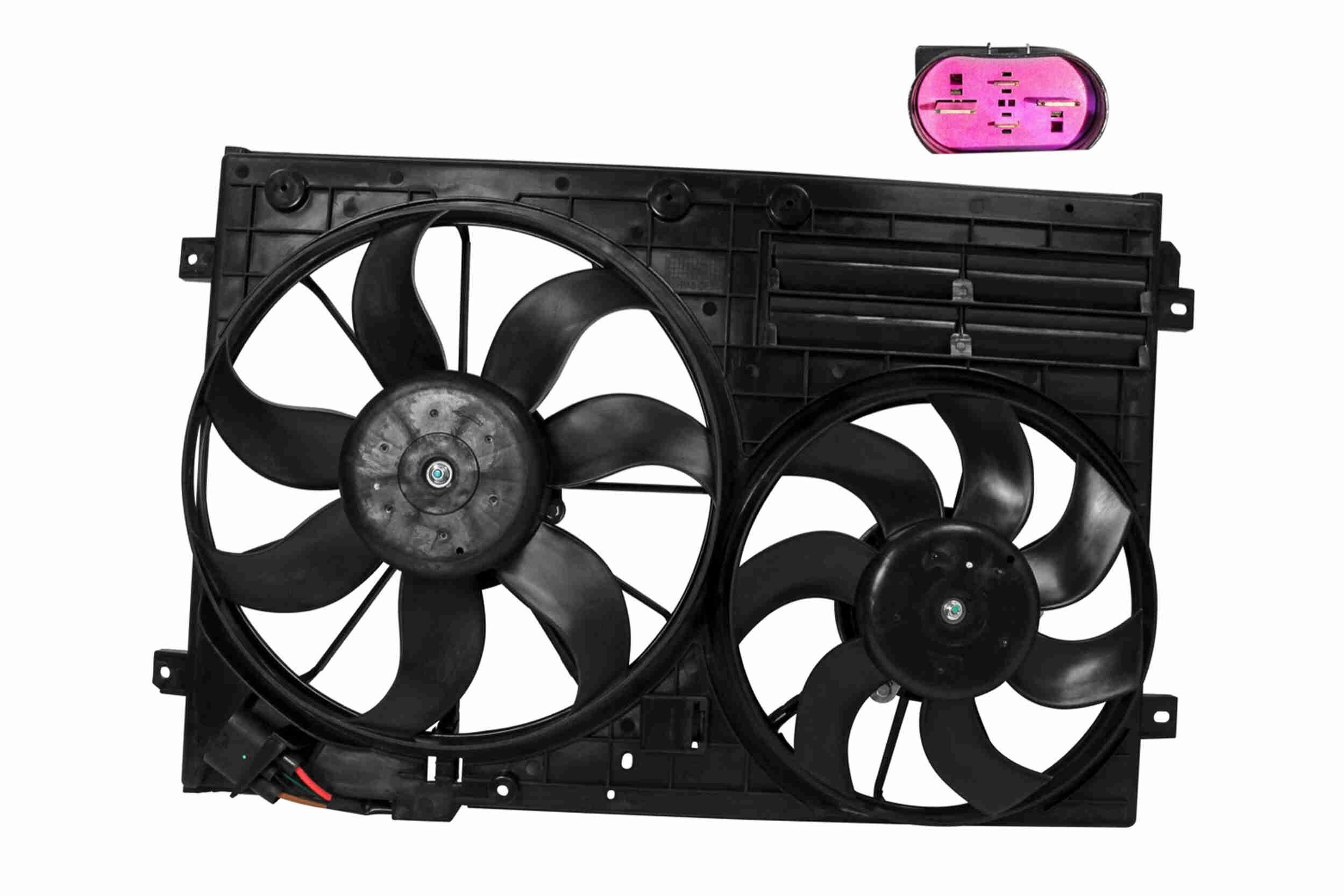 VEMO V15-01-1870: Вентилатор за охлаждане на двигателя 295, 360mm, с рамка на вентилатора на радиатора Original Quality