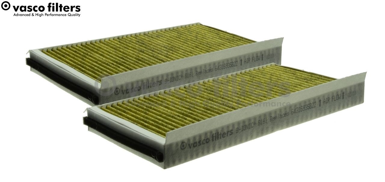 DAVID VASCO B161: Szűrő, utastér levegő VASCO FILTERS Polifenolos aktívszenes szűrő