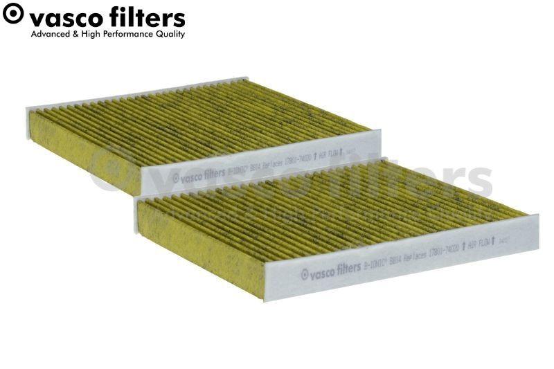 DAVID VASCO B814: Filtre d'habitacle VASCO FILTERS Filtre à charbon actif avec polyphenol