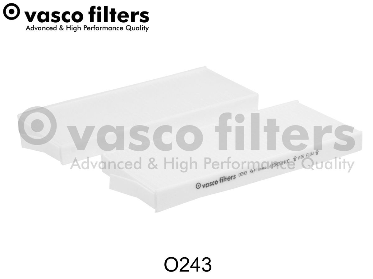 DAVID VASCO O243: Filtre d'habitacle VASCO FILTERS Filtre à particules