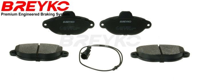 DAVID VASCO Q1115: Fékbetét készlet, tárcsafék BREYKO PREMIUM elsőtengely, távtartó tárcsákkal, csavarok nélkül