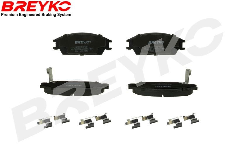 DAVID VASCO Q3331: Bremžu kluči BREYKO PREMIUM Priekšējais tilts, ar gredzenveida starplikām, ar piederumiem