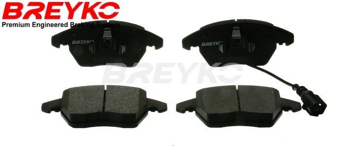 DAVID VASCO Z1550: Bromsbelägg BREYKO framaxel, med distansbrickor, utan skruvar