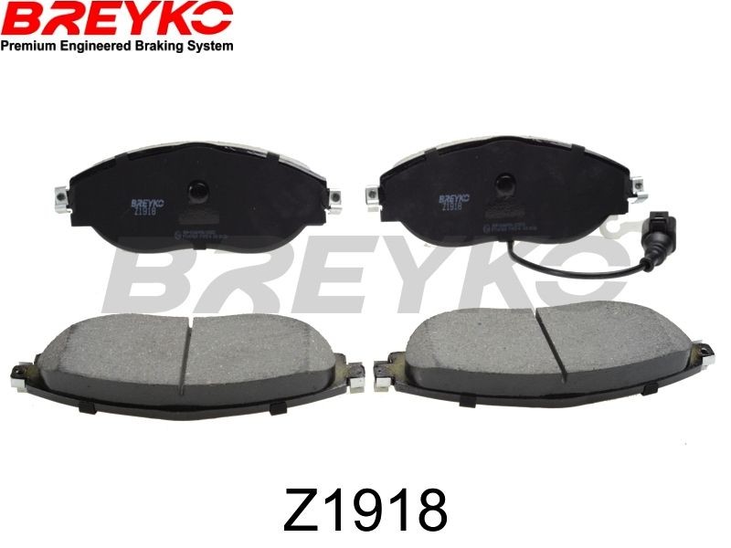 DAVID VASCO Z1918: Bromsbelägg BREYKO framaxel, med distansbrickor