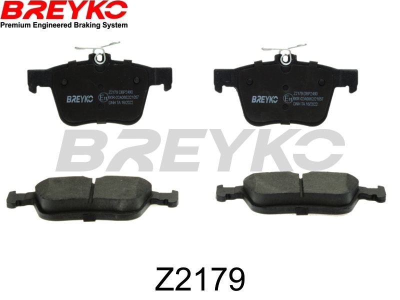 DAVID VASCO Z2179: Bremsbeläge BREYKO Hinterachse, mit Distanzscheiben