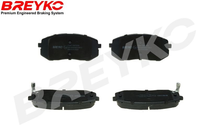 DAVID VASCO Z3647: Remblokken BREYKO Vooras, met afstandsringen, Zonder schroeven