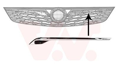 VAN WEZEL 3812511: Sier- / Beschermingspaneel, radiateurgrille Links voor
