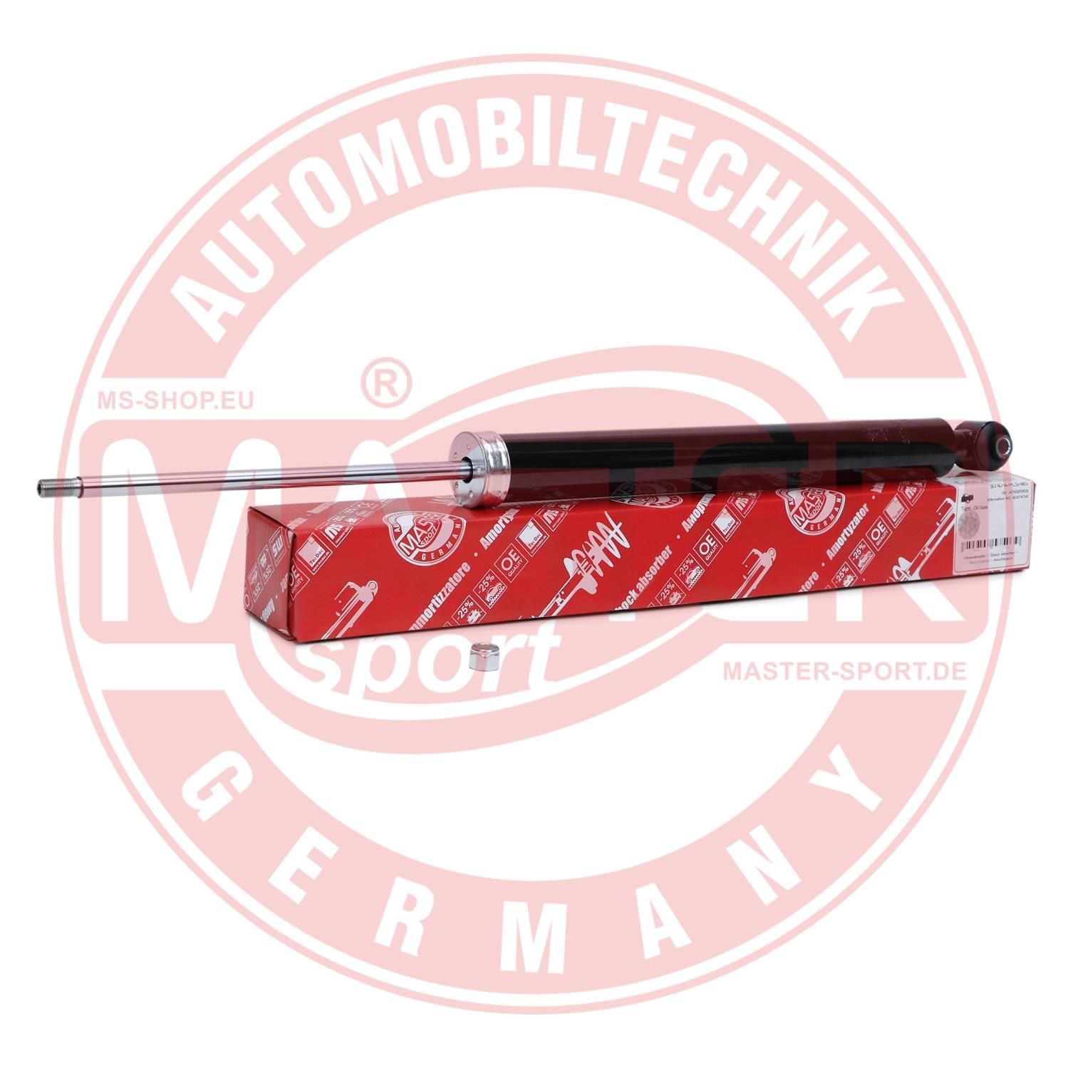 MASTER-SPORT 317474-PCS-MS: Iskunvaimennin Taka-akseli, Kaasupaine, Joustintuki