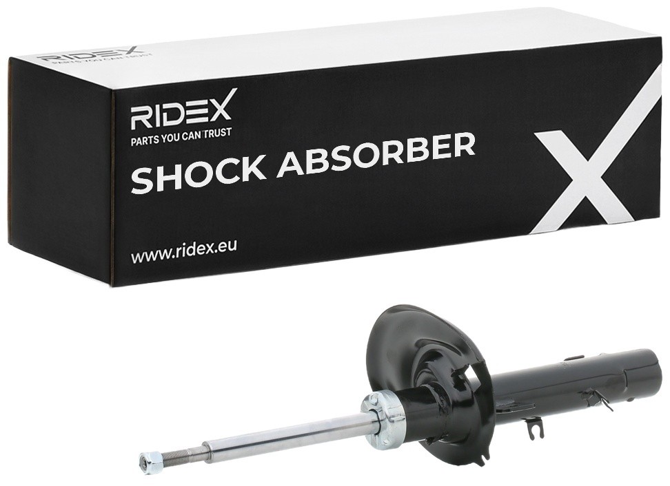 RIDEX 854S20257: Støtdemper framaksel, framaksel høyre, framaksel venstre, gasstrykk, Fjærbein