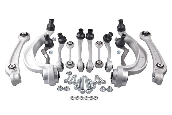 TEDGUM TED55130: Tukivarsisarja, pyörien tuenta Etuakseli, Ruuveilla, Ilman pyöränkiinnityspultteja