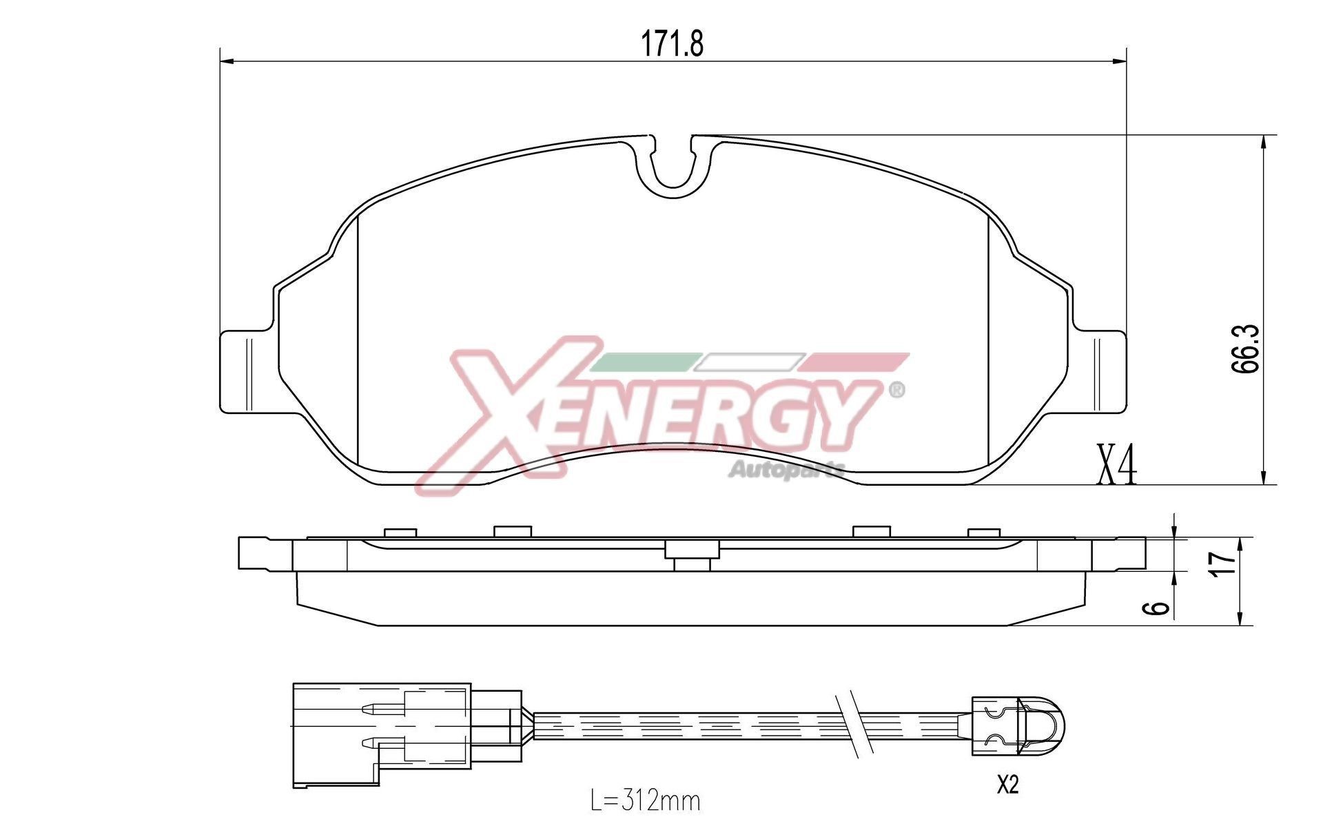 AP XENERGY X41515: Remblokken