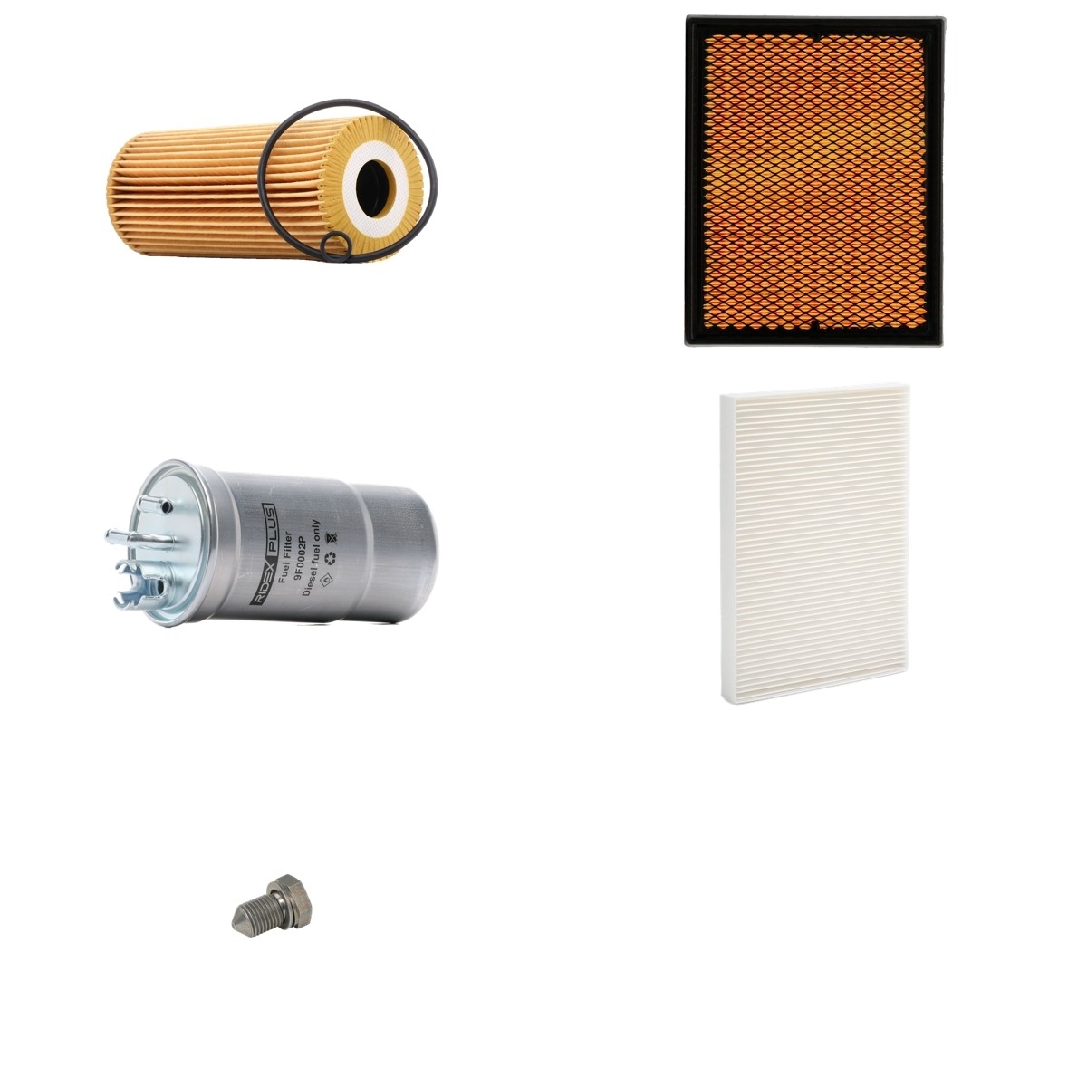 RIDEX PLUS 4055F0653P: Filtersats