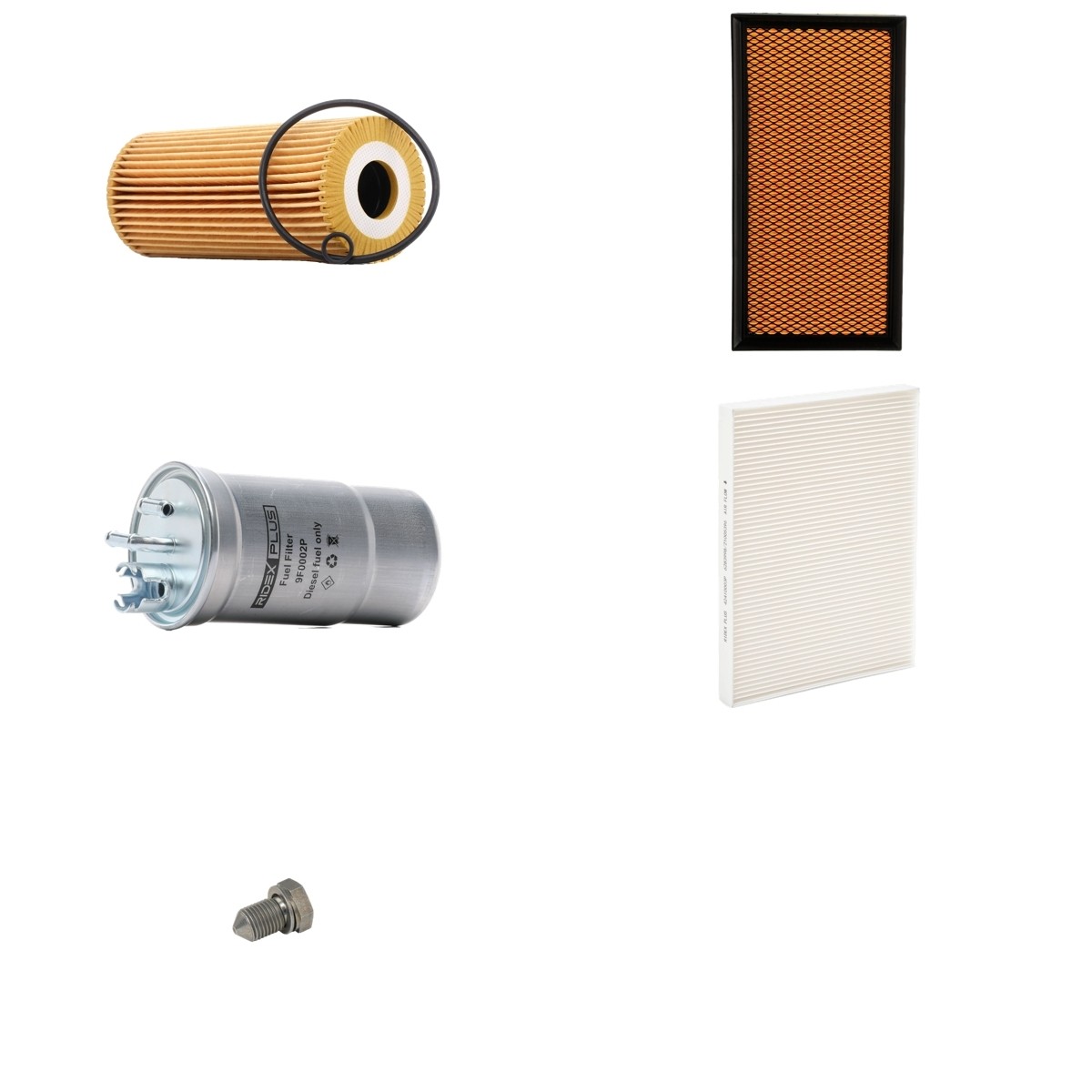 RIDEX PLUS 4055F0793P: Комплект филтри