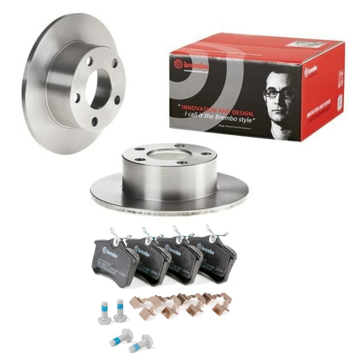 BREMBO BRB3405N0076: Bremžu komplekts, Disku bremzes Aizmugurējais tilts, Ø: 245mm, pilnīgi Prime