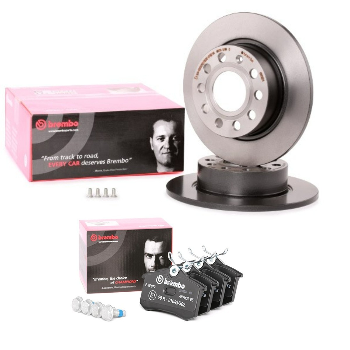 BREMBO BRB3405N0136: Pidurikomplekt, ketaspidur Ø: 253mm, täis Prime