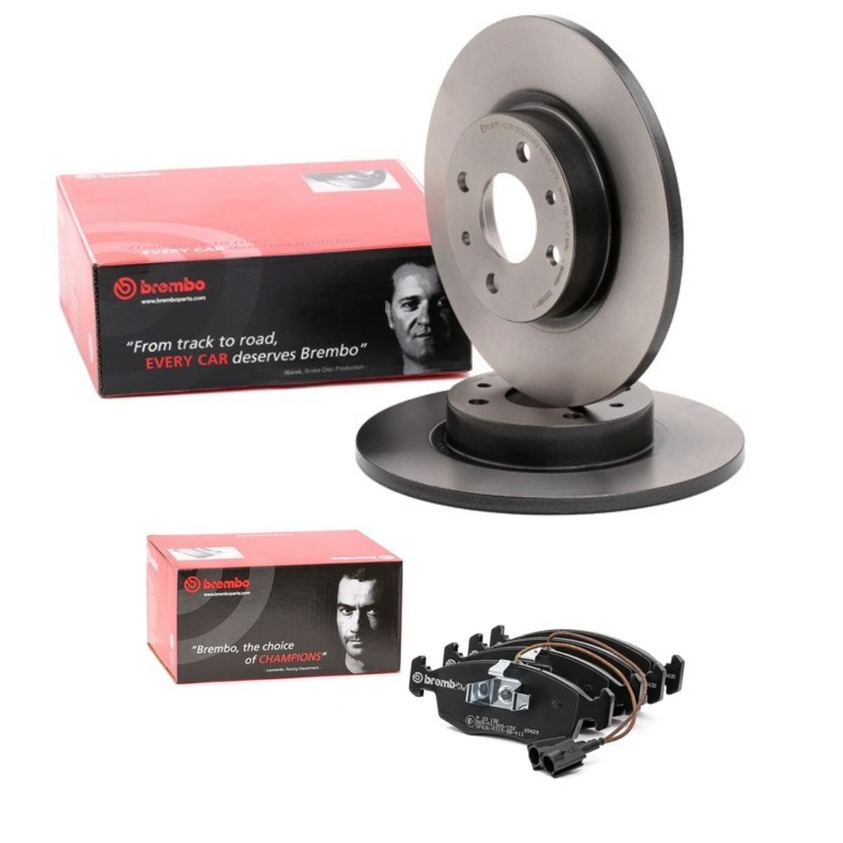 BREMBO BRB3405N0141: Remschijven en blokken Ø: 257mm, volledig Prime