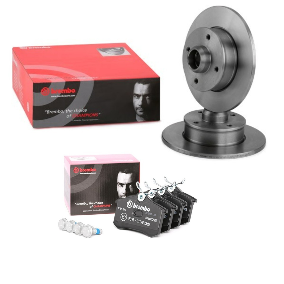 BREMBO BRB3405N0145: Remschijven en blokken Ø: 226mm, volledig Prime