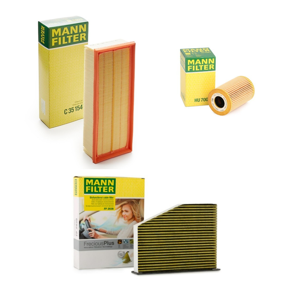 MANN-FILTER MNF4055N0012: Filterset