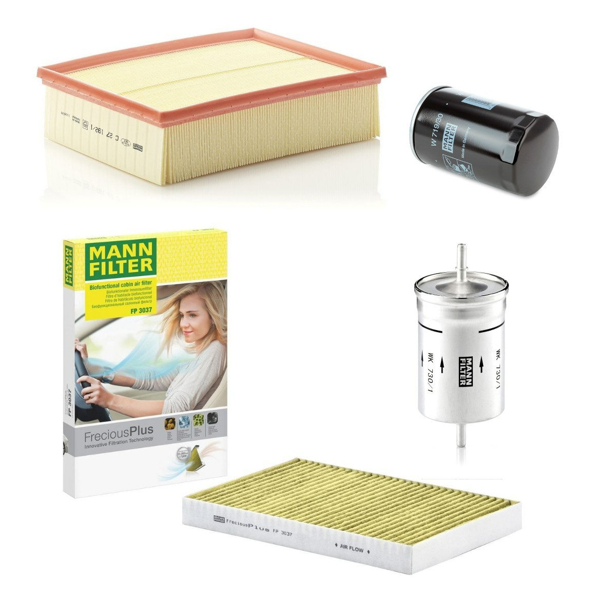 MANN-FILTER MNF4055N0077: Комплект филтри