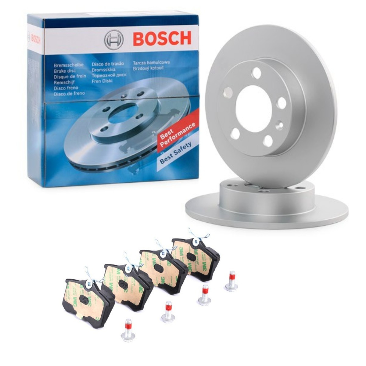 BOSCH BSH3405N0007: Kit de discos de freno y pastillas Ø: 232mm, macizo