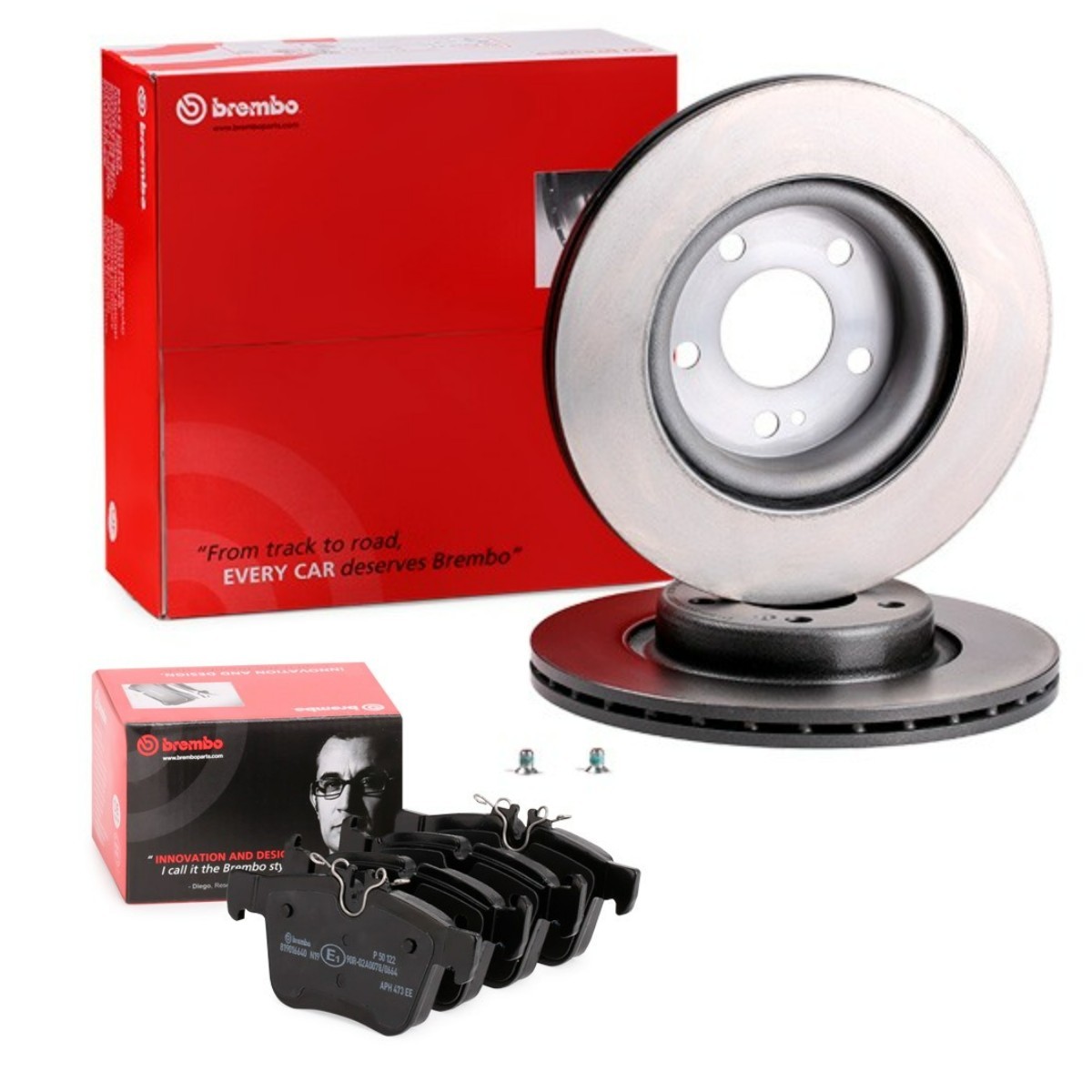 BREMBO BRB3405N0297: Bromssats, skivbroms Ø: 300mm, ventilerad invändigt, tvådelad bromsskiva, Bromsskiva i stål Prime