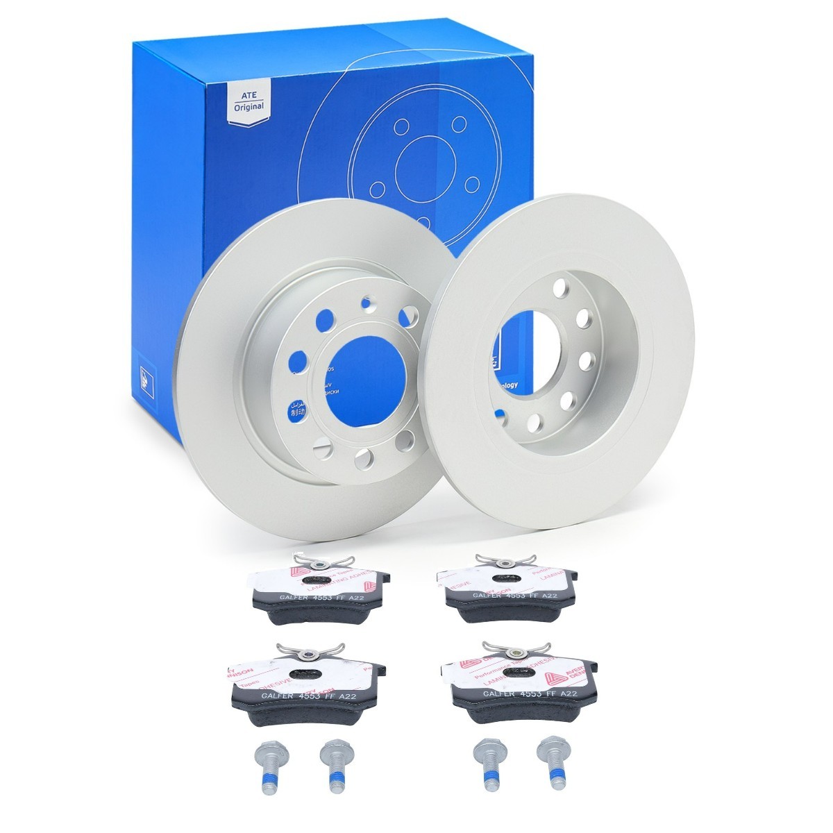 ATE ATE3405N0009: Bromssats, skivbroms Ø: 253,0mm, full