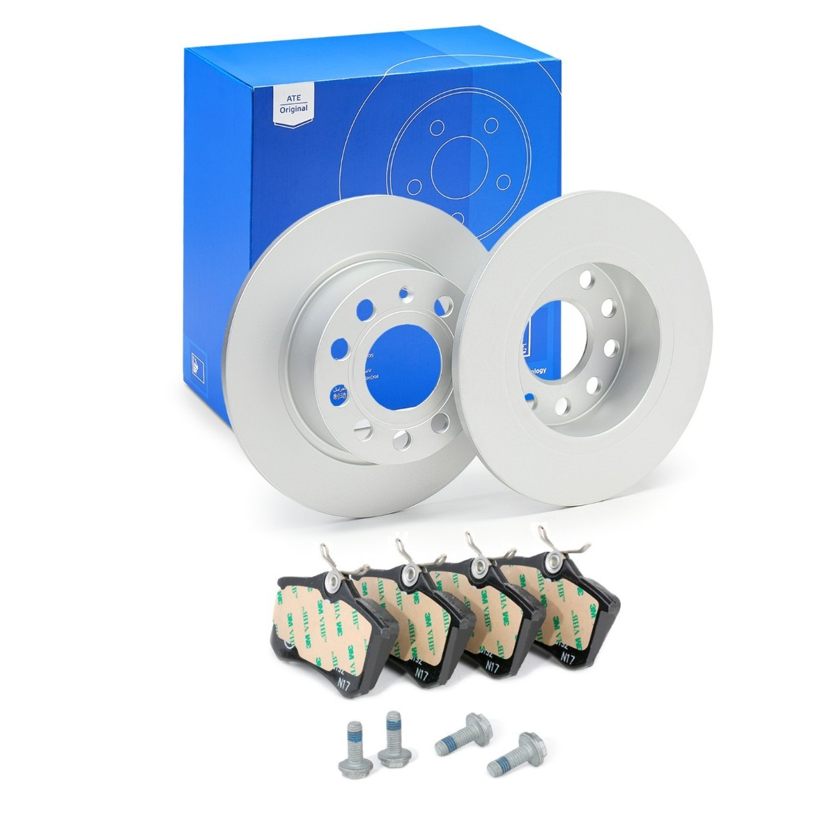 ATE ATE3405N0013: Pidurikomplekt, ketaspidur Ø: 253,0mm, täis