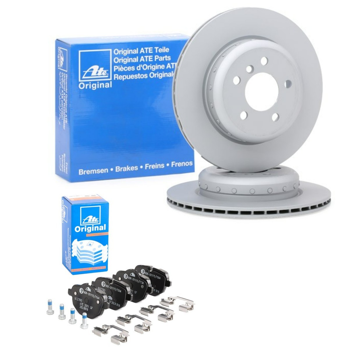 ATE ATE3405N0031: Fék készlet, tárcsafék Ø: 330,0mm, kétrészes féktárcsa, Szellőztetett
