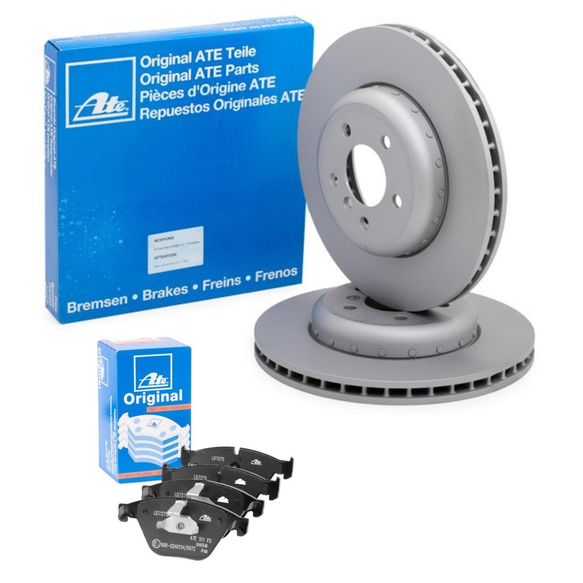 ATE ATE3405N0106: Bromssats, skivbroms Ø: 348,0mm, tvådelad bromsskiva, ventilerad Ceramic