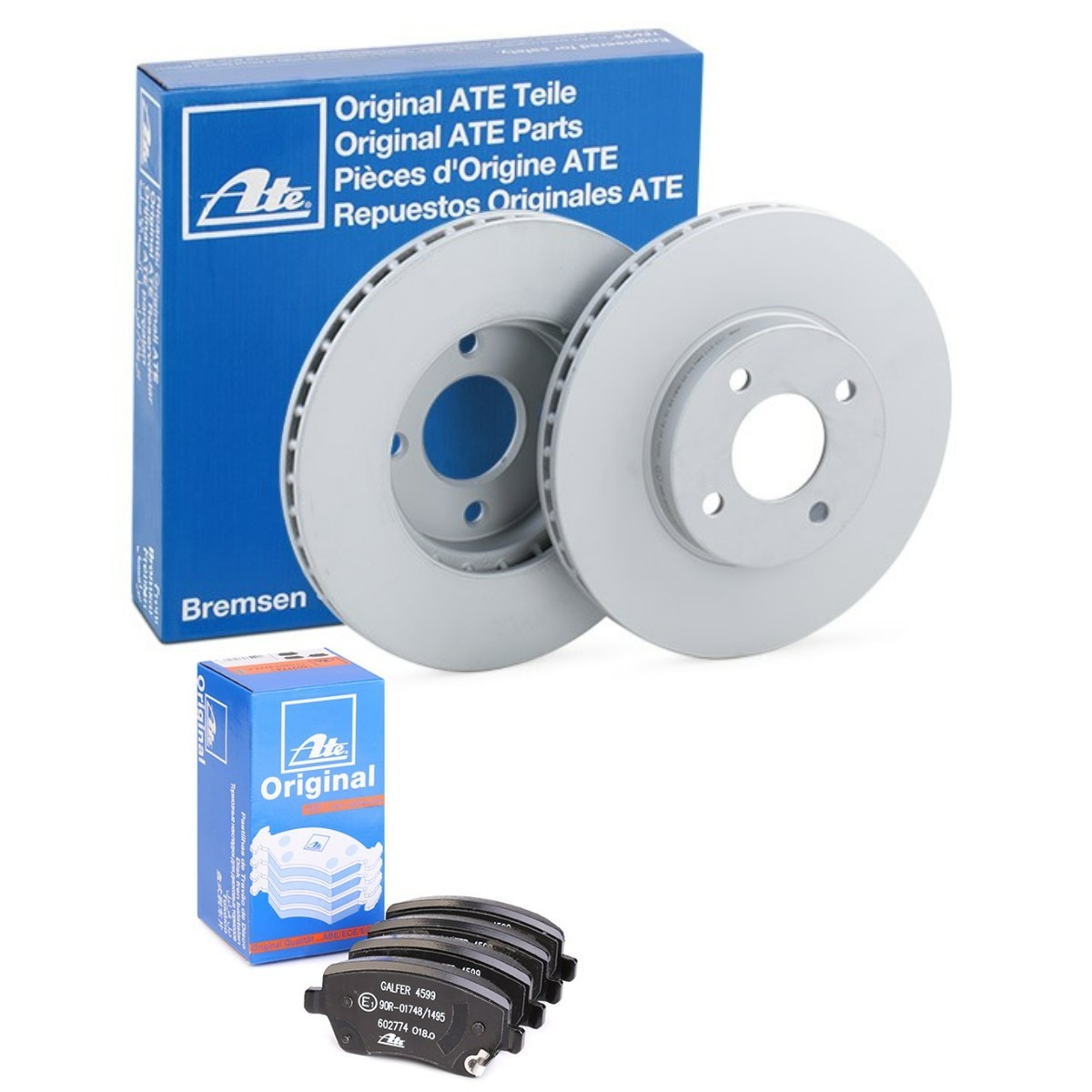 ATE ATE3405N0199: Bremseskiver og klodser Ø: 260,0mm, ventileret