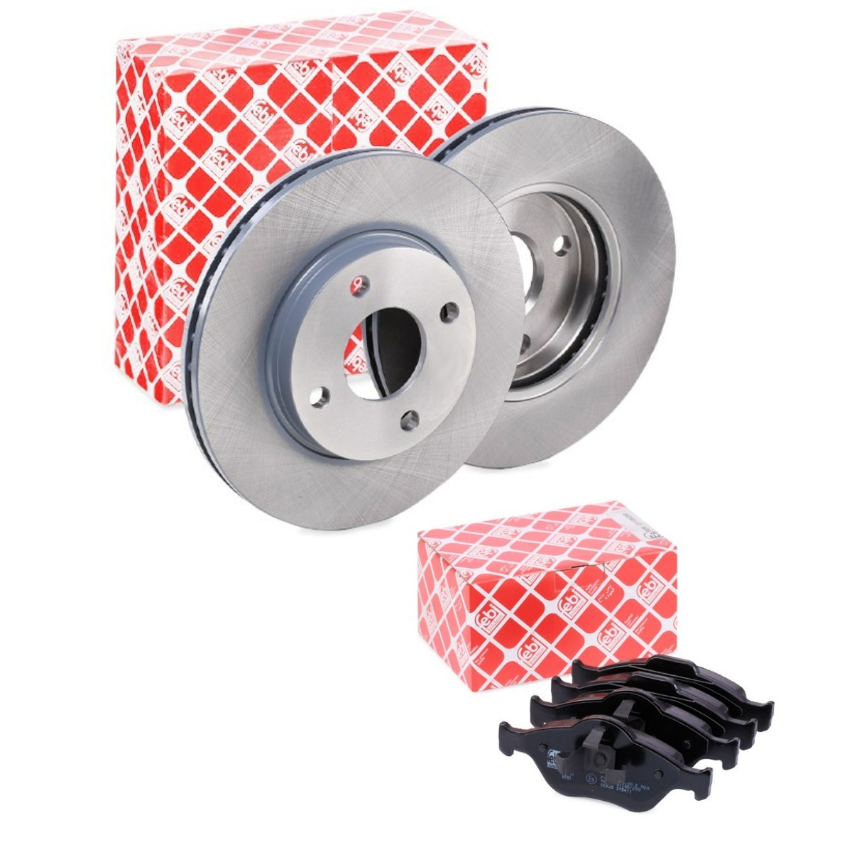 FEBI BILSTEIN FBL3405N0036: Kit de discos de freno y pastillas Eje delantero, Ø: 258mm, ventilación interna