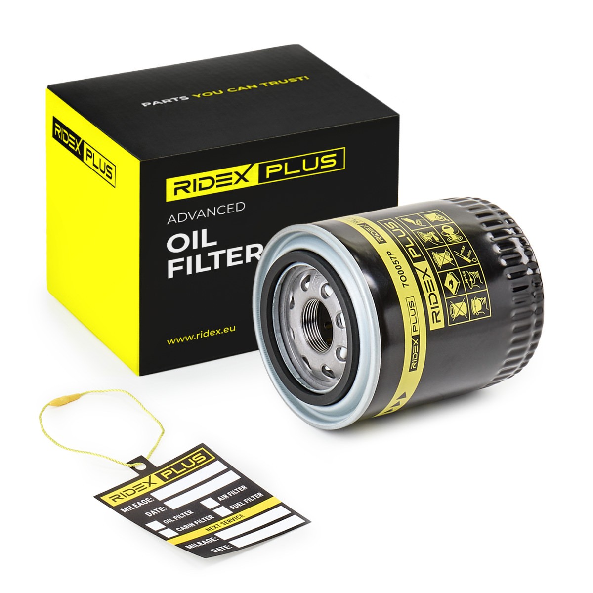 RIDEX PLUS 7O0057P: Eļļas filtrs ar atgriezējvārstu