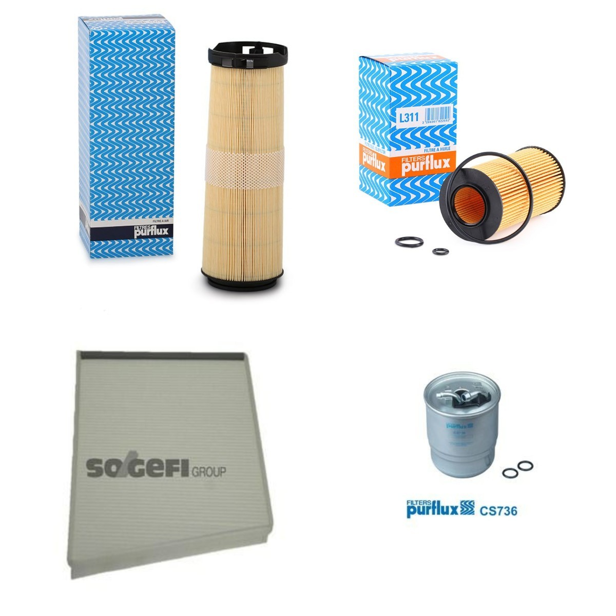 PURFLUX PFX4055N0018: Filterset