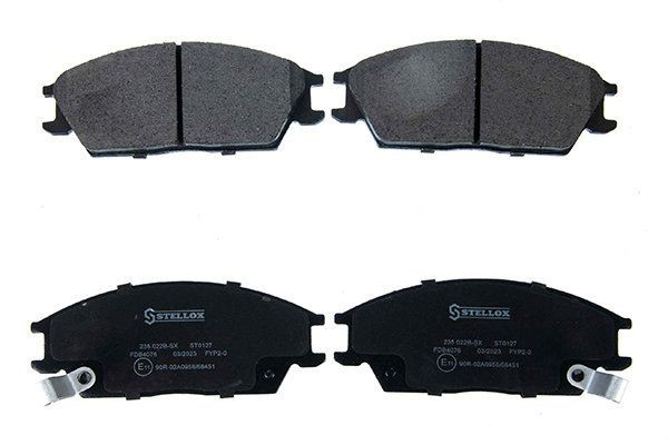 STELLOX 1530 000B-SX: Remblokken Vooras, Met anti-kreukplaat