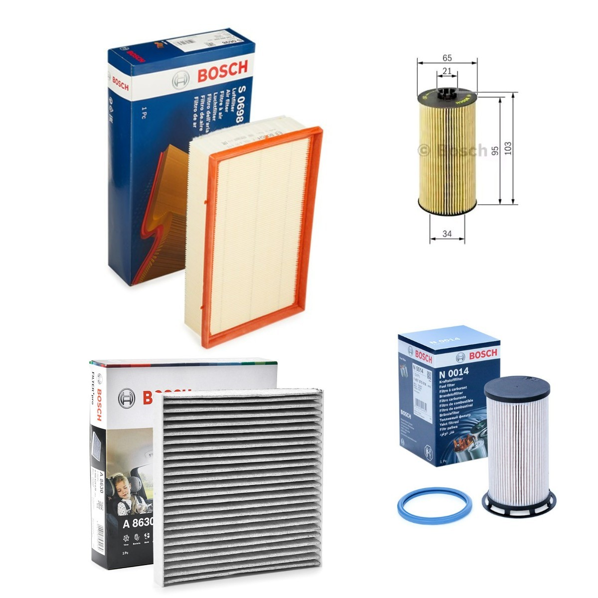 BOSCH BSH4055N0049: Kit de filtres