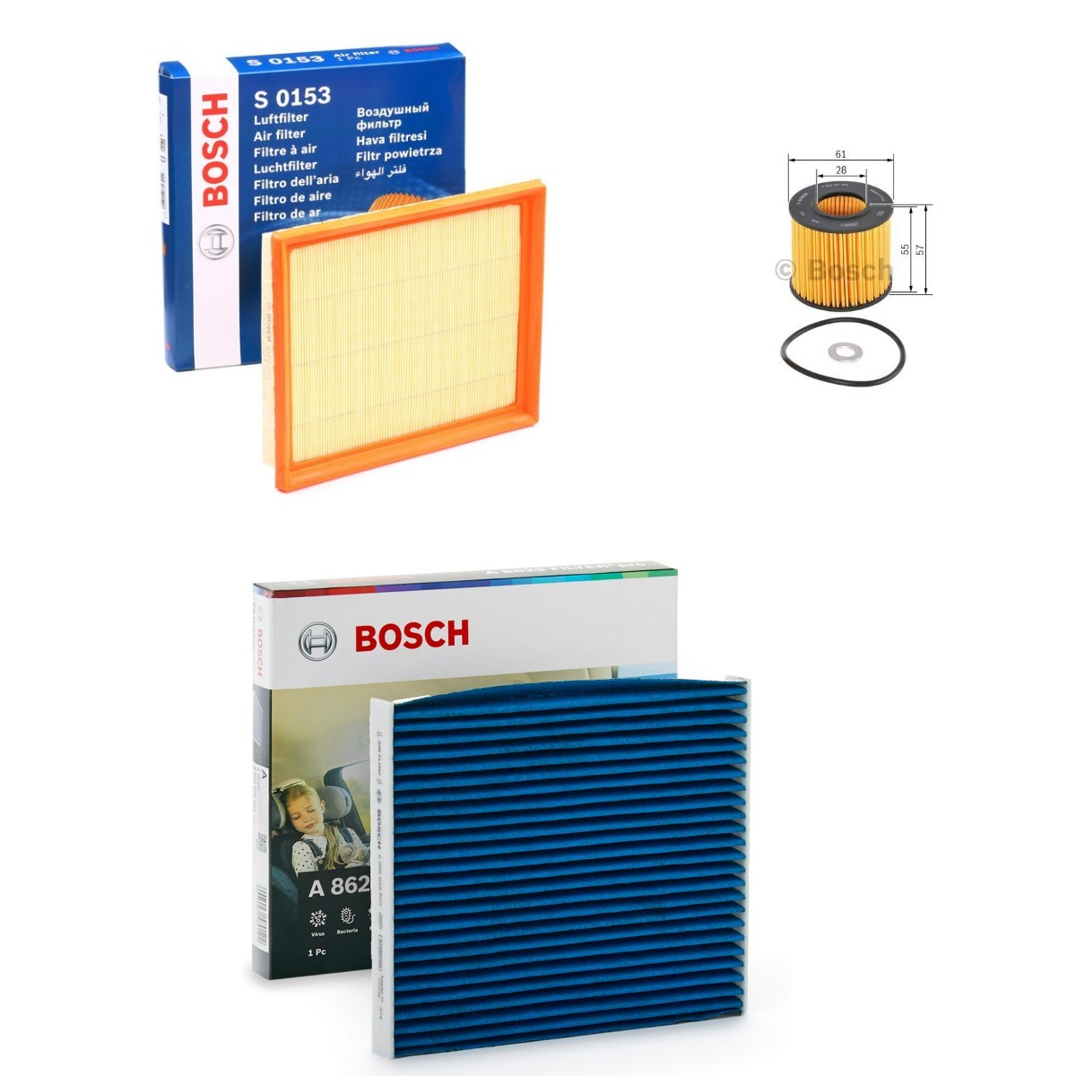 BOSCH BSH4055N0086: Комплект филтри