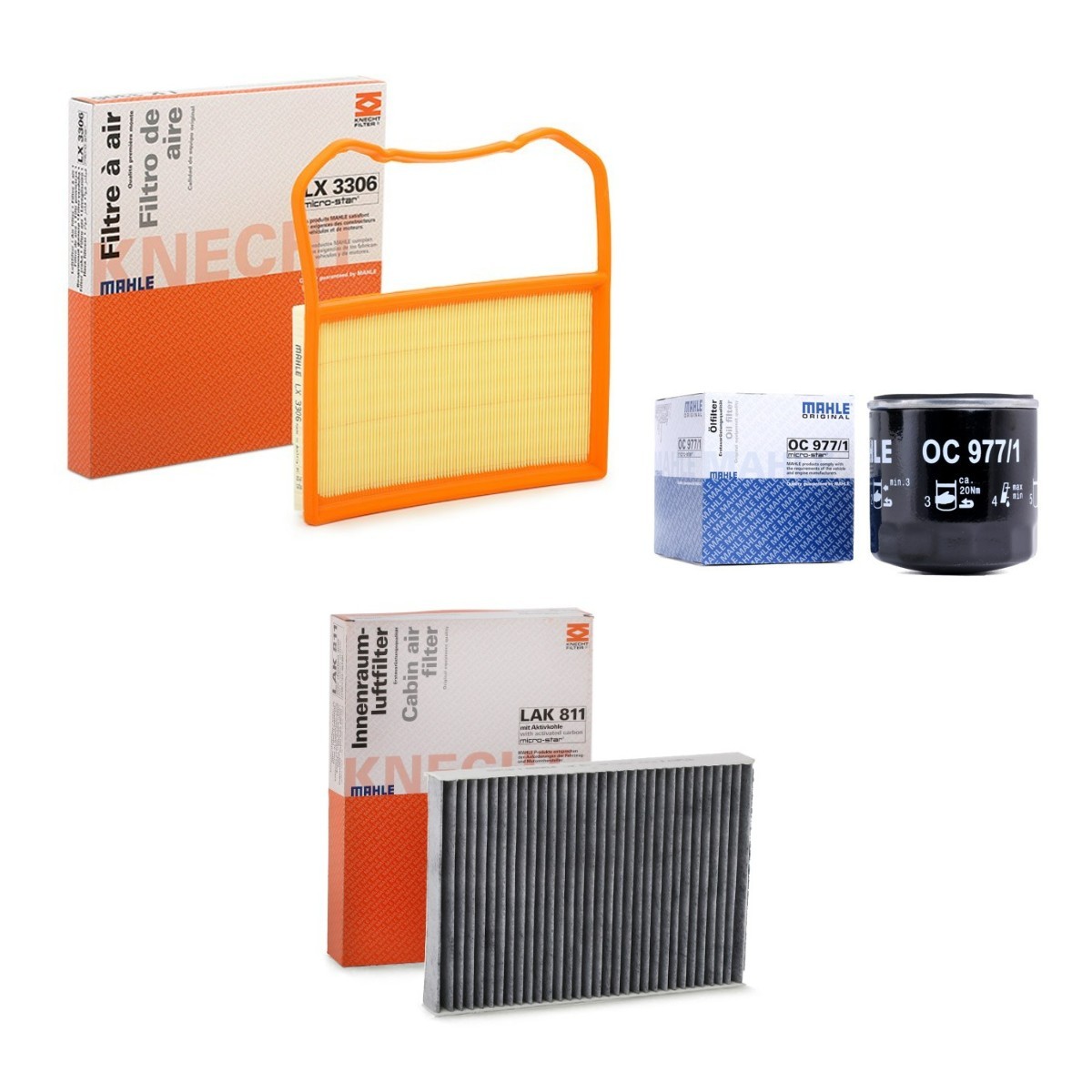 MAHLE MHL4055N0020: Filterset