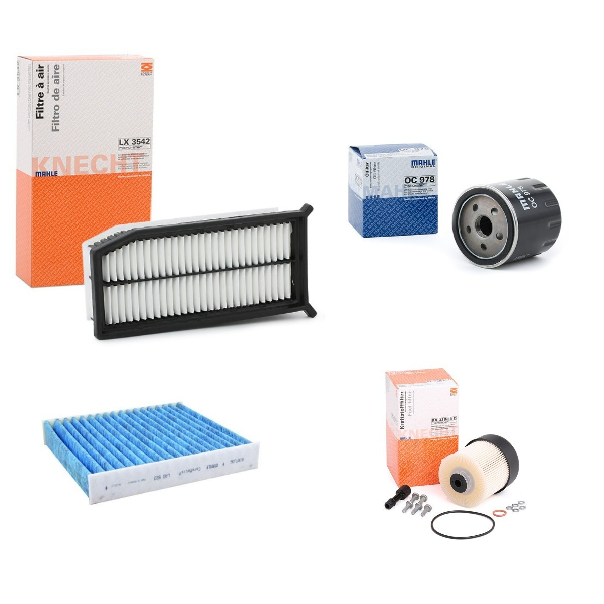 MAHLE MHL4055N0086: Filterset