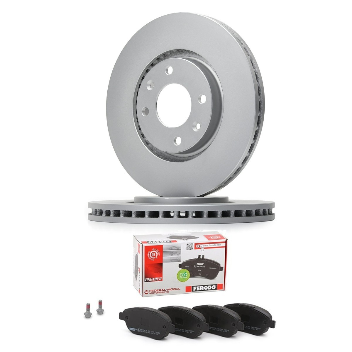 FERODO FRD3405N0054: Bremsscheiben und -beläge Ø: 283mm, Belüftet PREMIER Coat+ disc