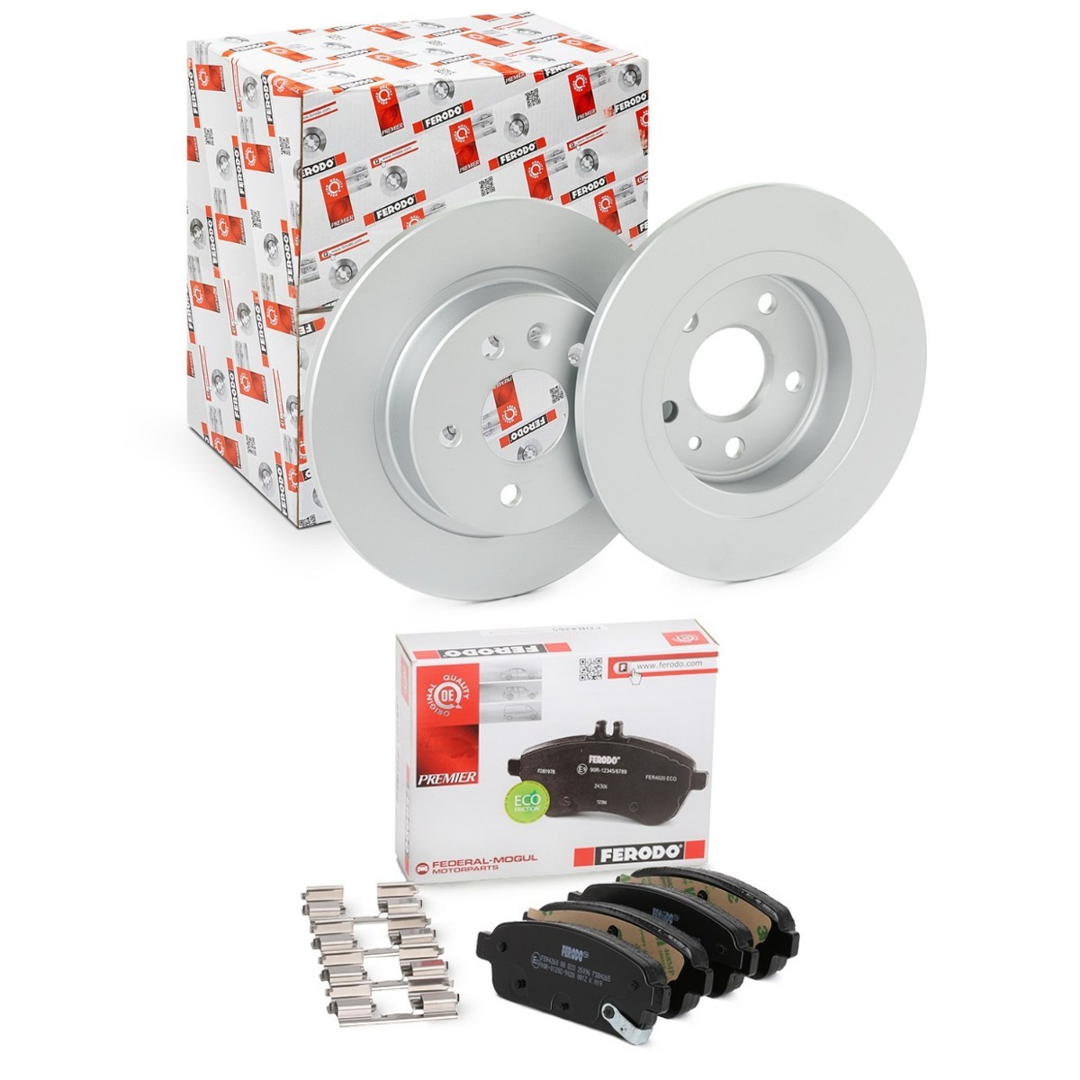 FERODO FRD3405N0087: Bremžu komplekts, Disku bremzes Ø: 268mm, pilnīgi