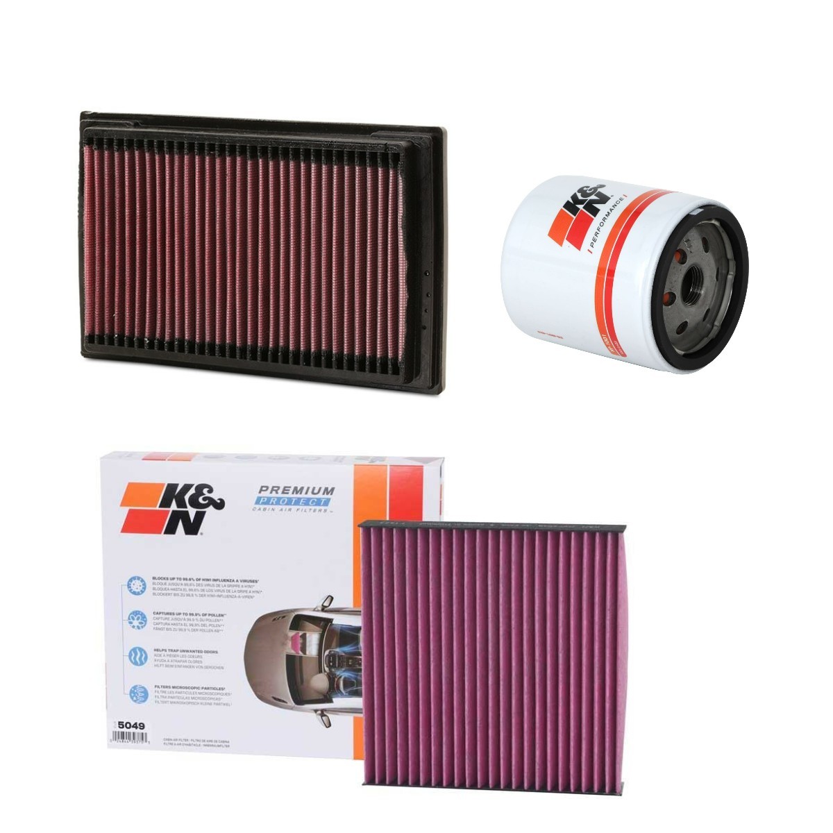 K&N Filters KNF4055N0025 Filterset