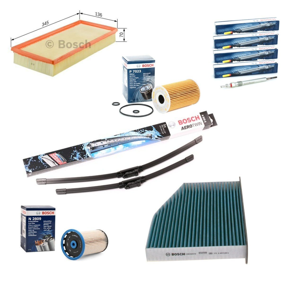 BOSCH BSH4682SK007: Sada dilu, inspekce Aerotwin