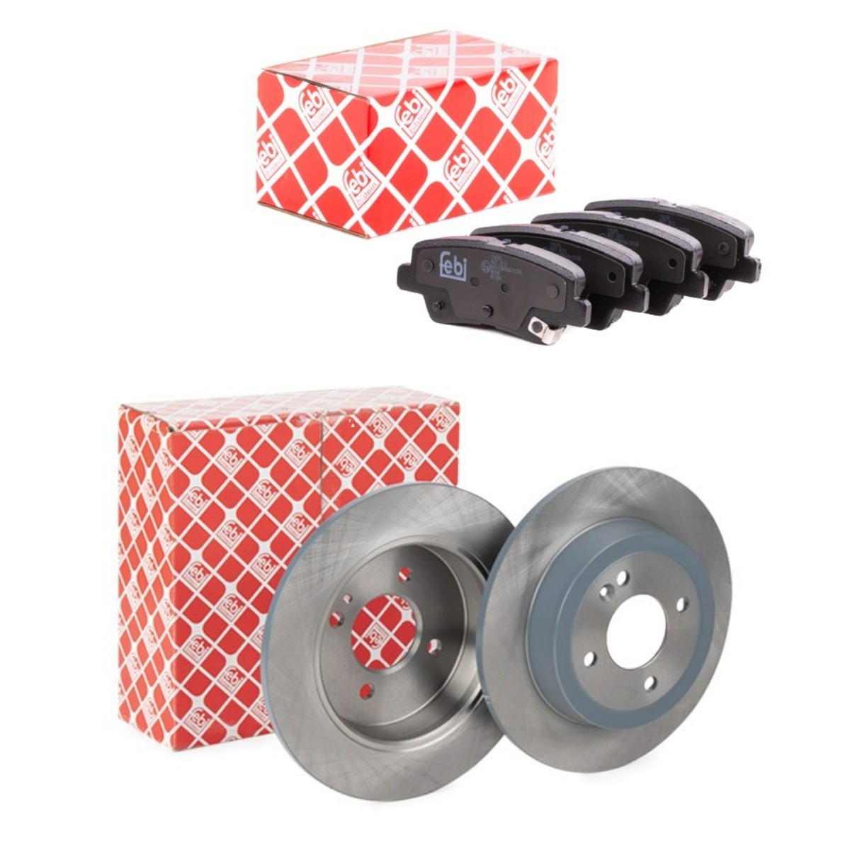 FEBI BILSTEIN FBL3405N0162: Remschijven en blokken Achteras, Ø: 262mm, volledig