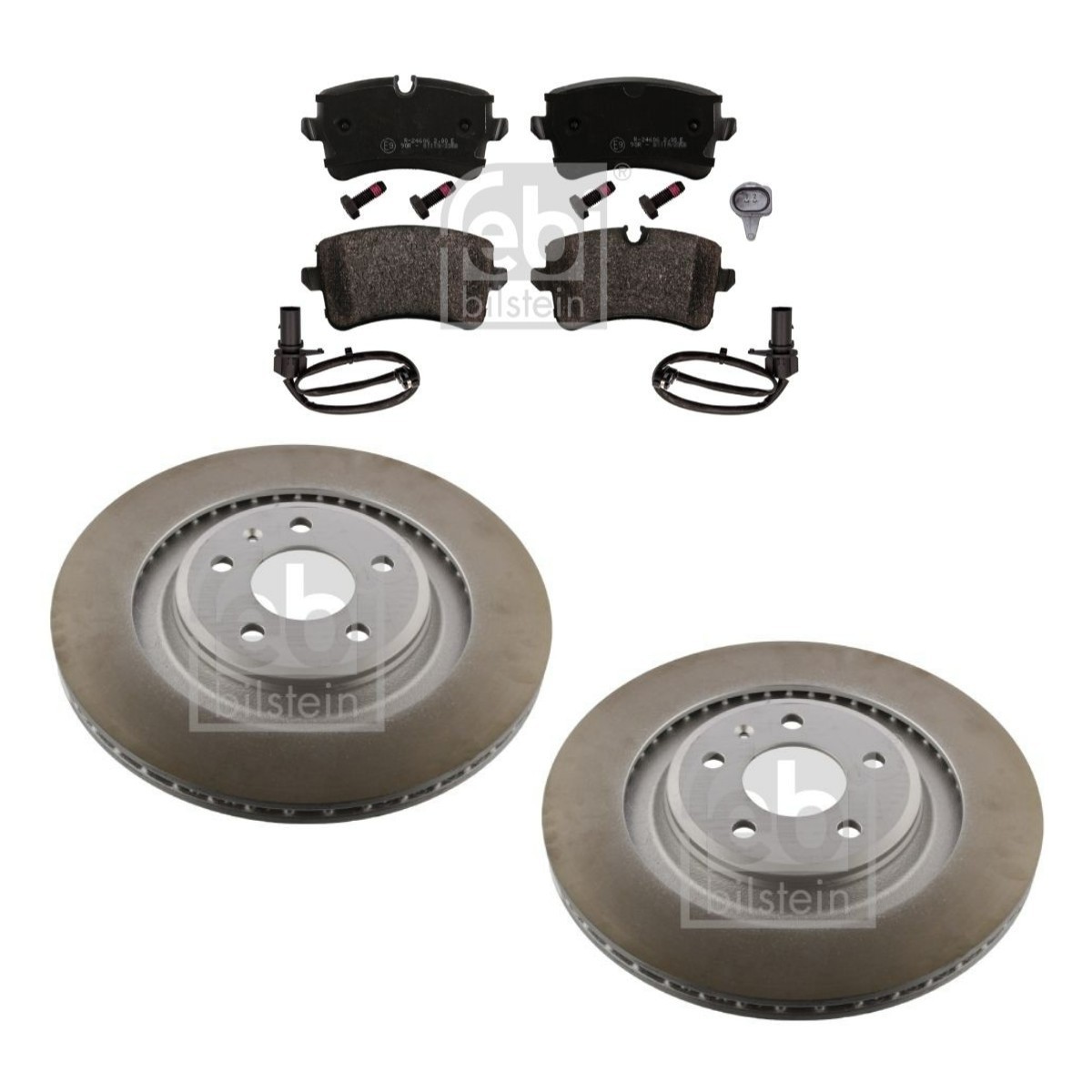 FEBI BILSTEIN FBL3405N0177: Kit de discos de freno y pastillas Eje trasero, Ø: 330mm, ventilación interna