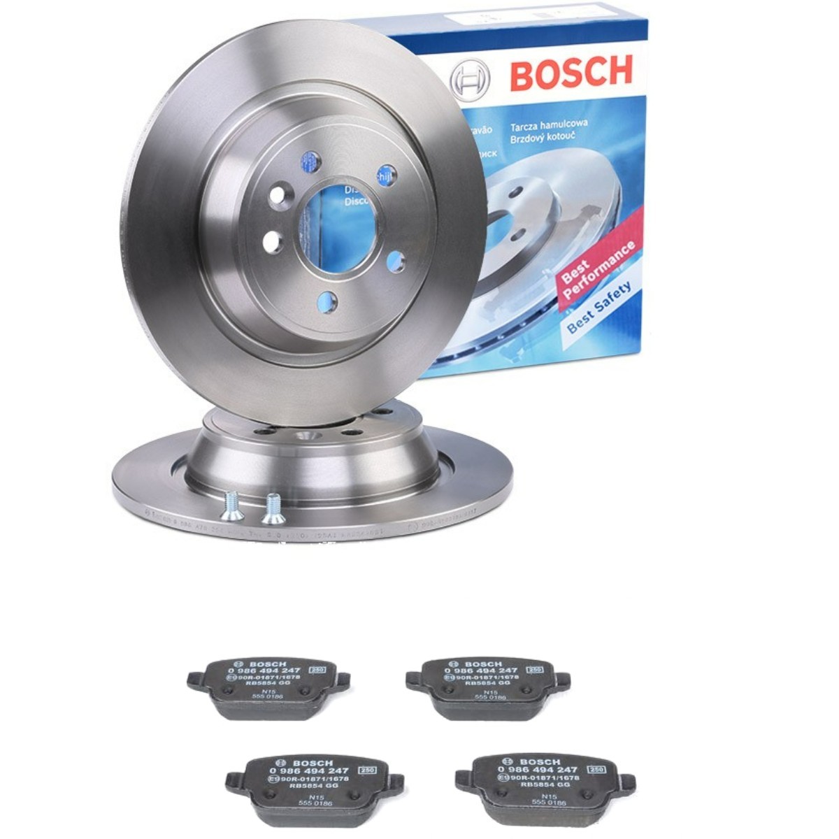 BOSCH BSH3405N0289: Fék készlet, tárcsafék Ø: 302mm, tele