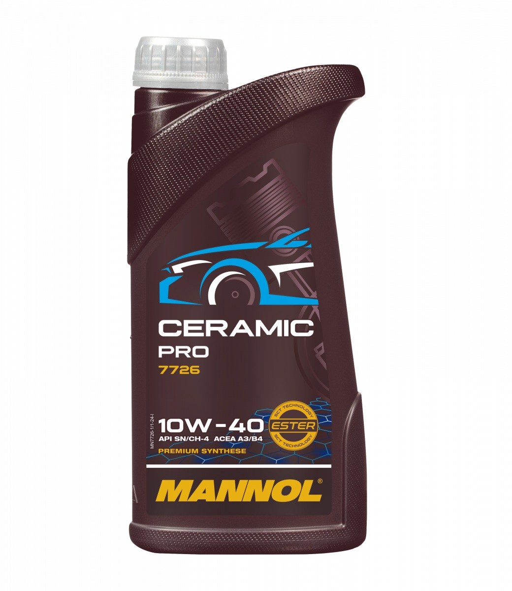 MANNOL MN7726-1: Motorový olej 1l, 10W-40 Ceramic, Pro