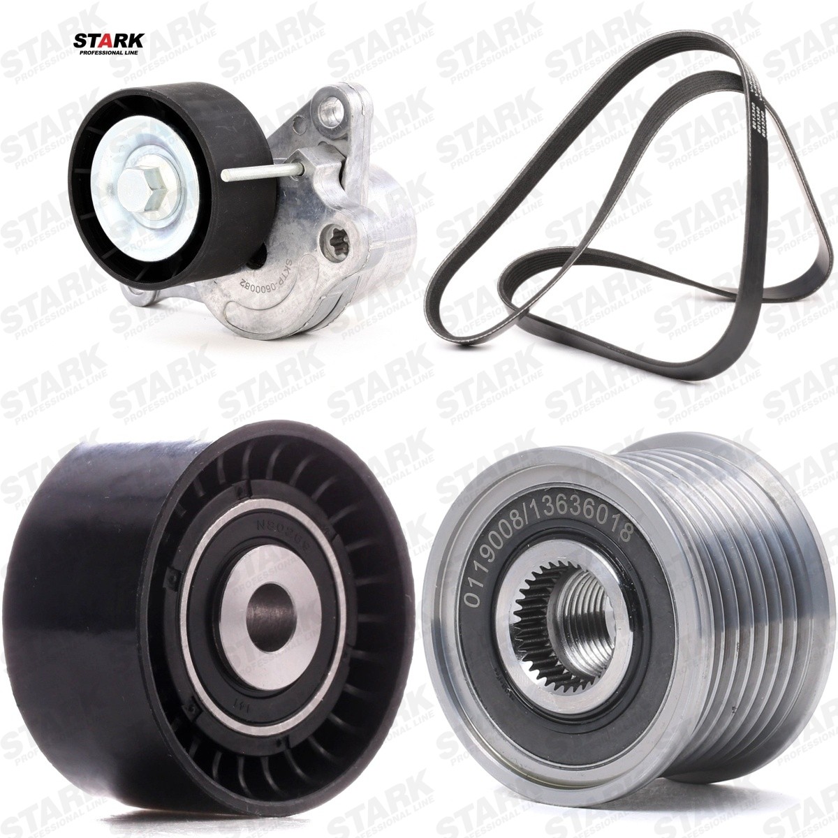 STARK SKRBS-1201263: Jogo de correias trapezoidais estriadas