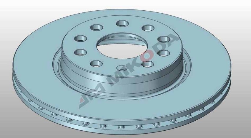 MIKODA 0257: Tarcza hamulcowa Ø: 280,0[mm], wentylowany, Ø: 280,0[mm]