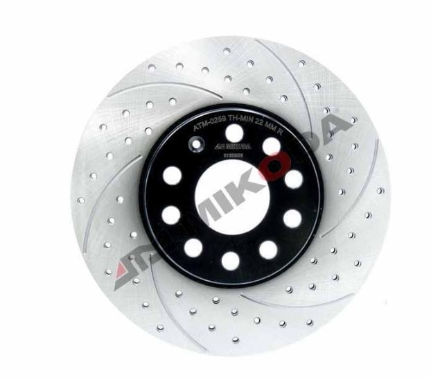 MIKODA 0259S: Remschijf Ø: 288mm, met sleuven/geperforeerd, Ø: 288mm GT